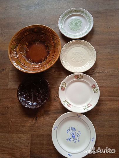 Тарелки разные - посуда Конаково времён СССР