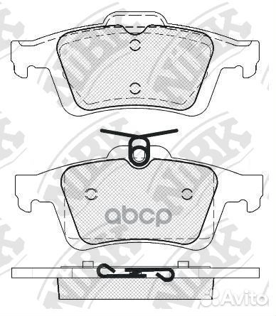 Колодки тормозные дисковые зад PN2702 NiBK