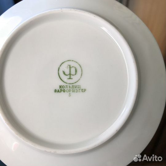 Кофейный сервиз Кольдиц гдр с ирисами