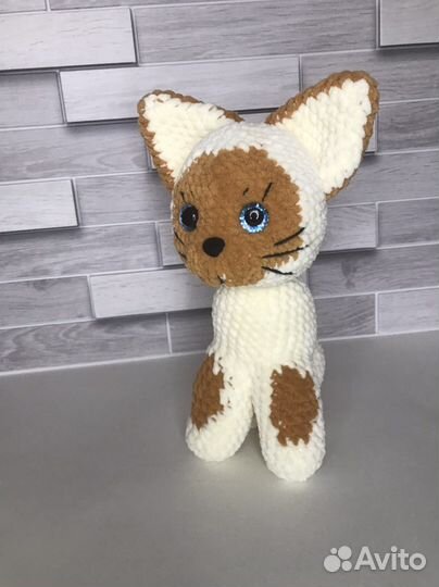 Плюшевый котёнок Гав ручной работы