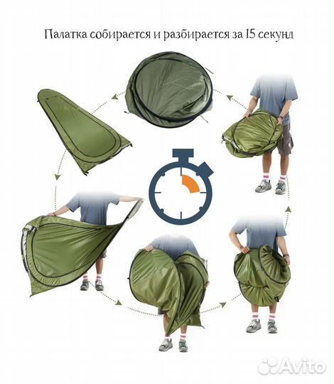 Палатка душ/туалет туристическая