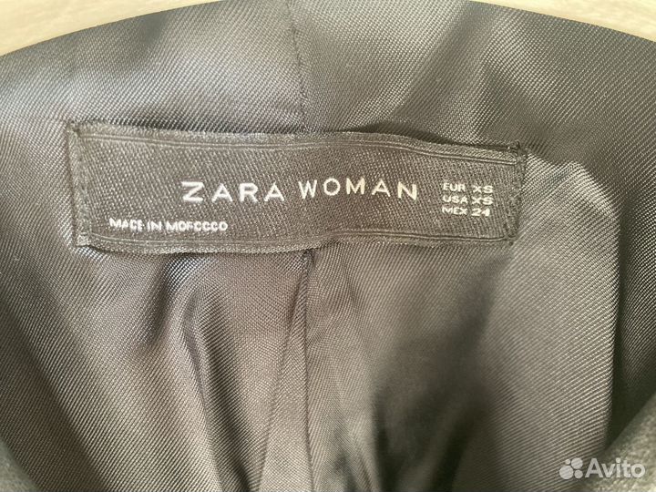 Пальто косуха женское Zara р xs