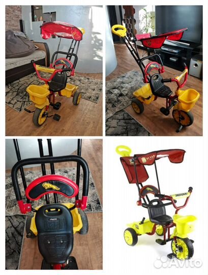 Детский велосипед с ручкой