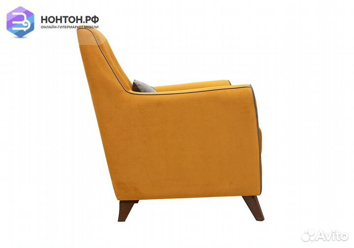 Кресло Френсис желтое / серое