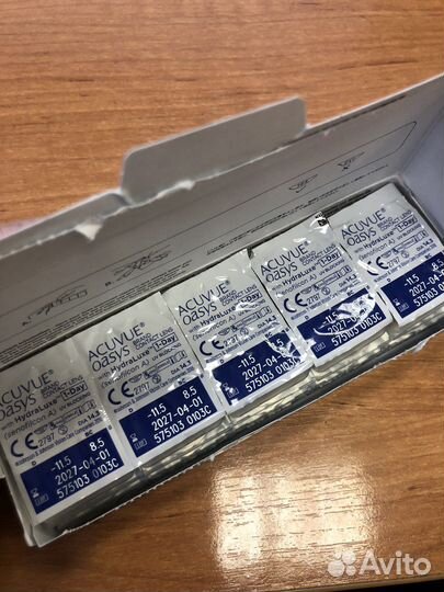 Линзы контактные acuvue oasys 1 day