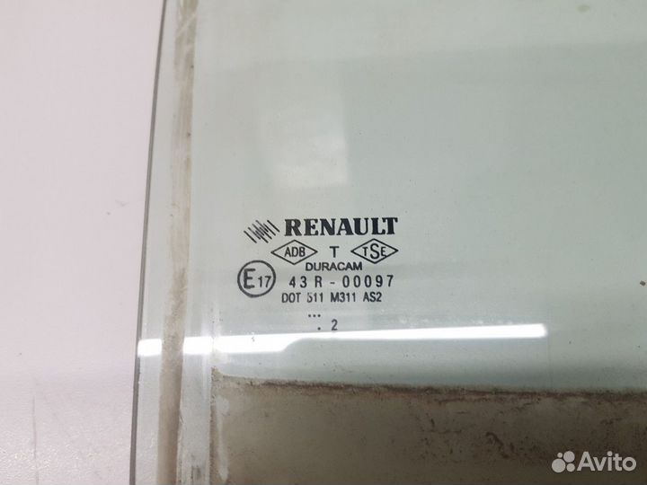 Стекло двери задней правой (Renault Symbol)