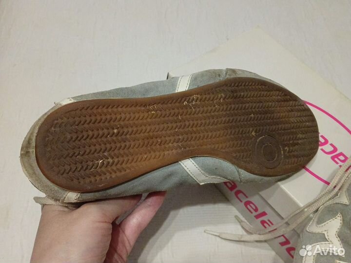 Кроссовки ретро, винтаж замшевые р. 37 женские