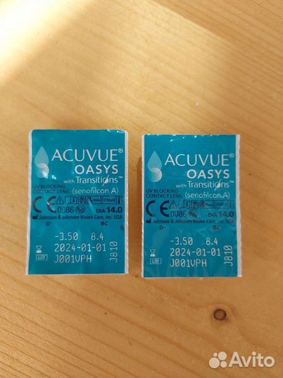 Линзы контактные acuvue oasys transitions двухнед
