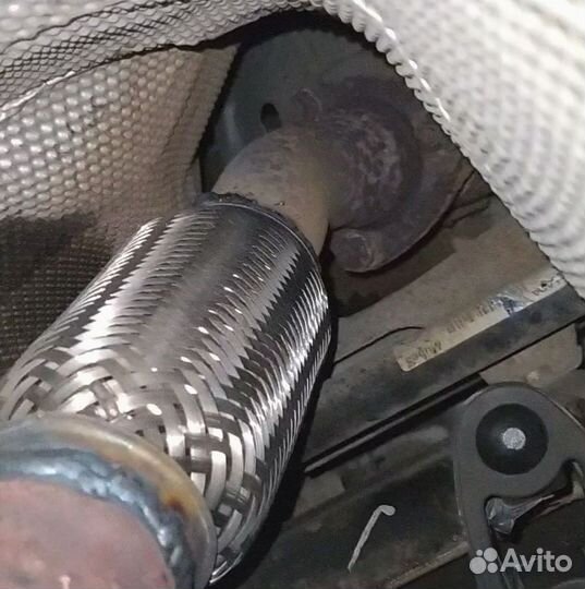 Ремонт гофры глушителя Митсубиши