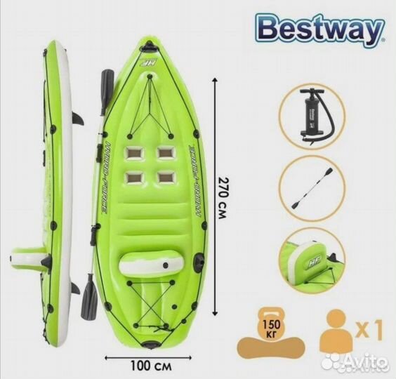 Надувной каяк/сап/байдарка аренда/продажа, рыбалка