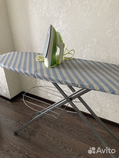 Гладильная доска и утюг, бу