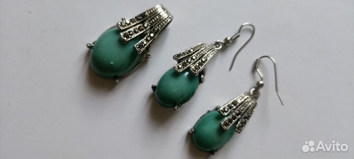 Серьги + подвеска