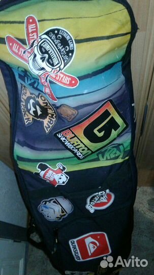 Наклейки и нашивки на сноуборд и чехол-Burton,Quik