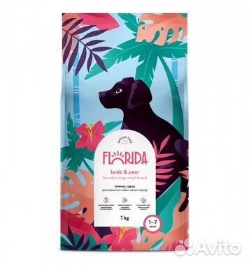 Корм Florida ягненок для средних пород