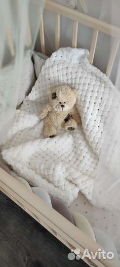 Плед детский плюшевый