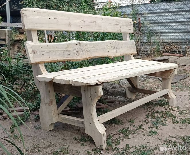 Скамейка садовая деревянная