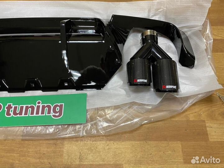 Сет на BMW F10 диффузор М5+насадки