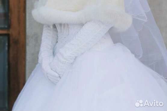 Перчатки женские белые ажурные свадебные