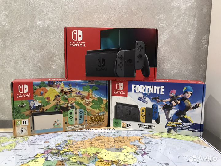 Nintendo switch + 128Gb (Прошитая) + 19 Игр
