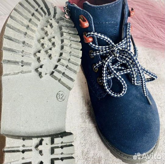 Ботинки для девочки 32 размер новые