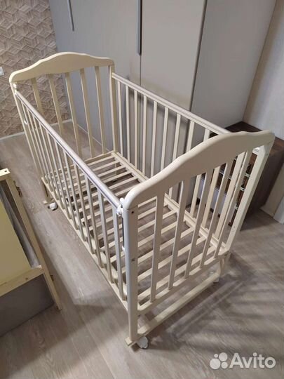 Кроватка детская Берёзка + кокосовый матрац