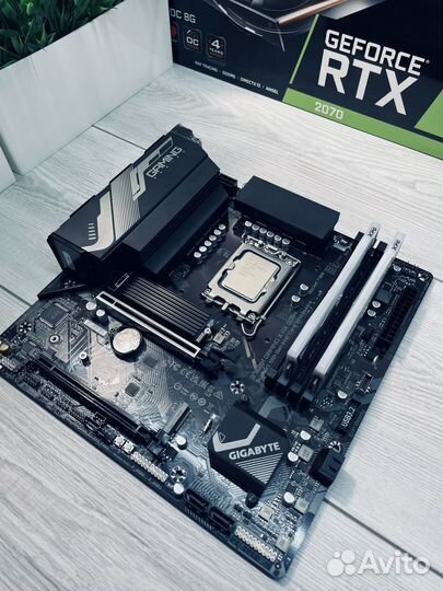 Материнская плата B760 + i5 12400f + 16Gb RGB + M2