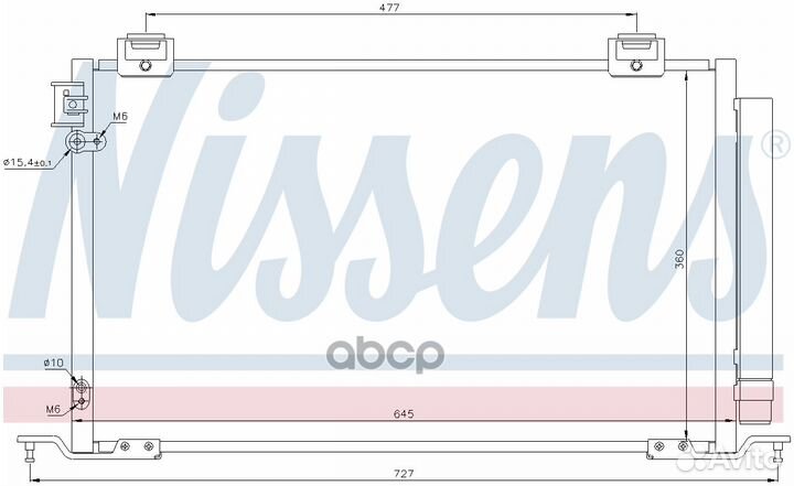Радиатор кондиционера toyota avensis 03- 940283