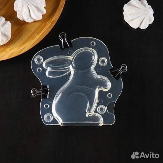 Молд «Кролик», 13,513 см, цвет прозрачный