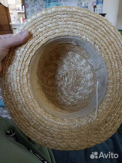 Шляпа женская соломенная