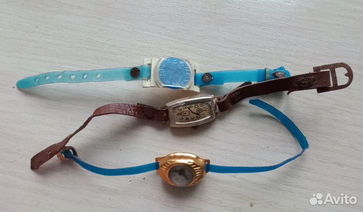 Часы детские игрушечные СССР 3 шт