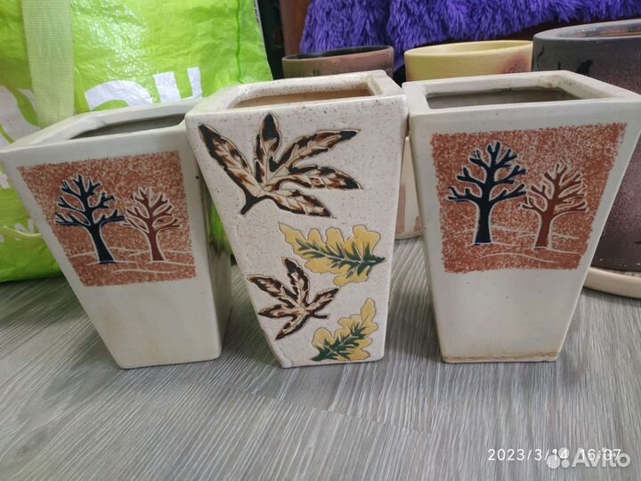 Керамические горшки для цветов