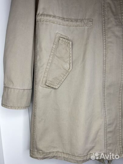 Парка ветровка Benetton р.S хлопковая бежевая