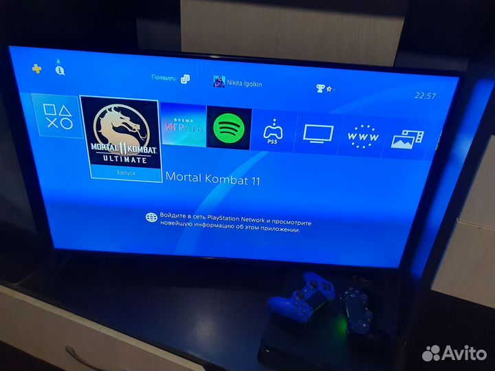 Обмен Sony PS4 slim 500gb 2 геймпада