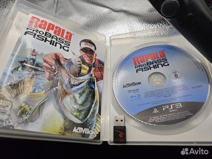 Rapala Pro Bass Fishing PS3 с контроллером удочкой