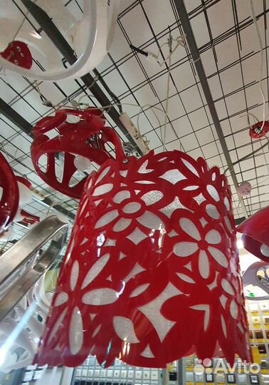 Люстра 3701-1А,19 Deyzi красный подвес