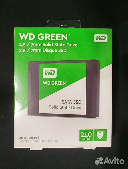 SSD WD green 240 gb