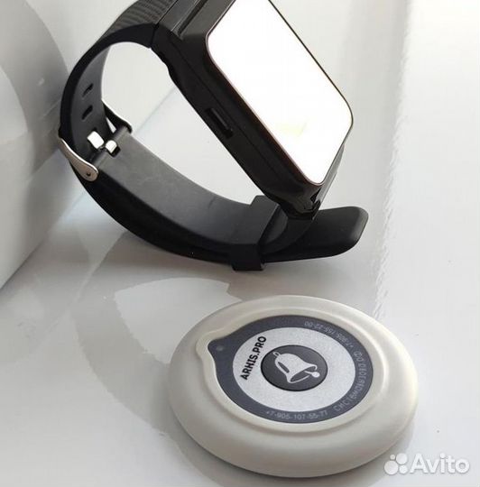 Кнопка вызова официанта белая модель Слим