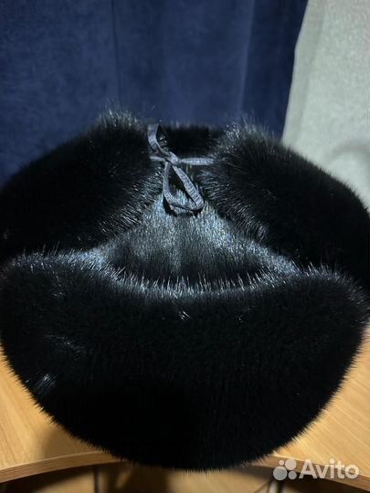 Норковая мужская шапка