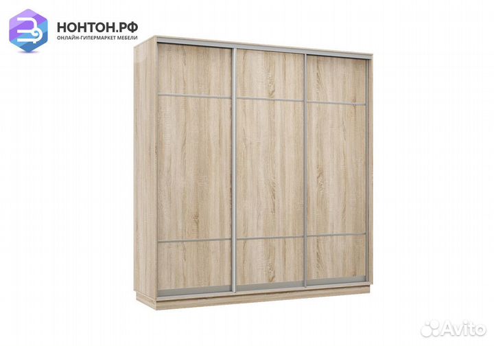 Шкаф-купе трёхдверный Селена дуб сонома