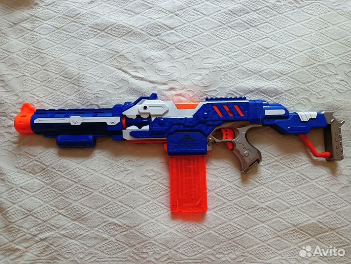 Детский автомат с электроприводом по типу Nerf