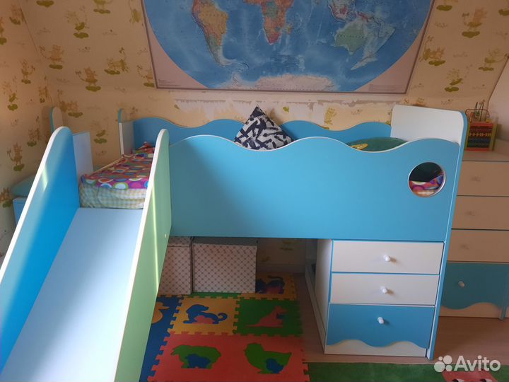 Детская кровать чердак+матрас