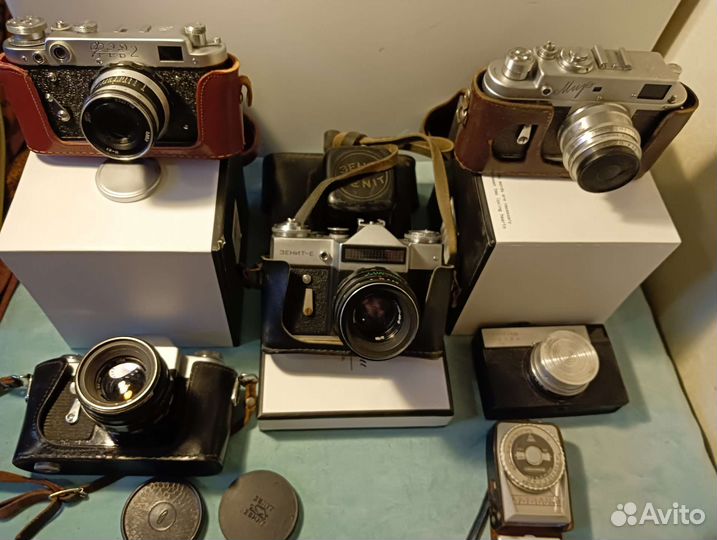 Пленочные фотоаппараты СССР: Зенит-Е,Мир,Фэд2
