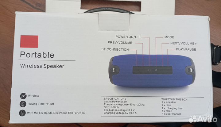 Портативная колонка bluetooth T&G