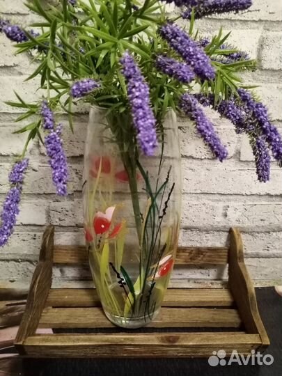 Ваза для цветов стекло