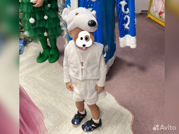 Белый мишка костюм