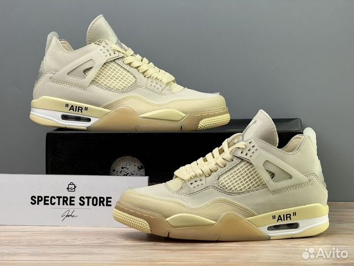 Кроссовки Nike Air Jordan 4 Retro Off-White Sail