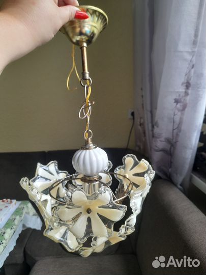 Люстра+лампа б/у