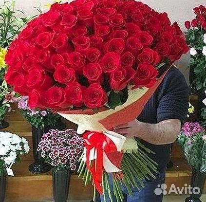 Высокие розы Доставка цветов