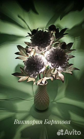 Светильник пионы