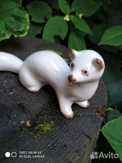 Статуэтки куницы ласки фарфор СССР пакетом